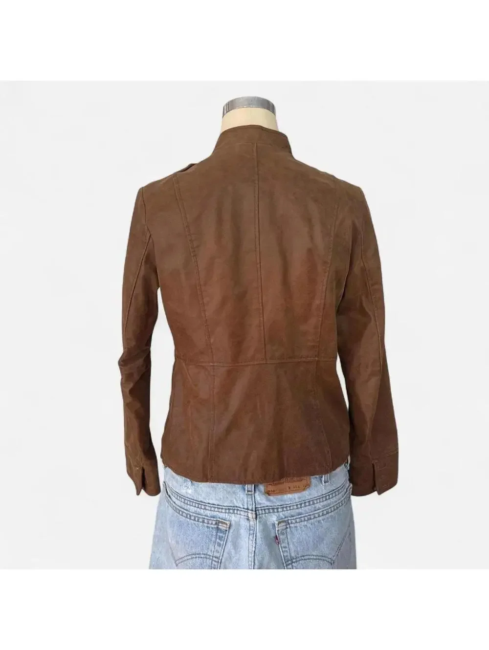 Y2K Brown Leather Jacket